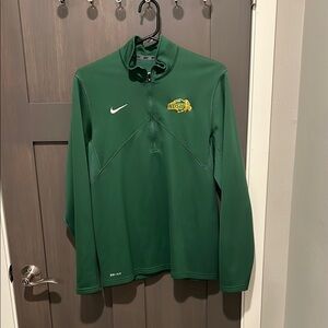 Nike Green NDSU Quarter-Zip Pullover